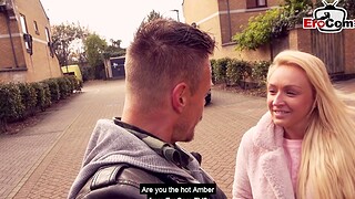 Germa tourist meet with an increment of fuck british blonde teen