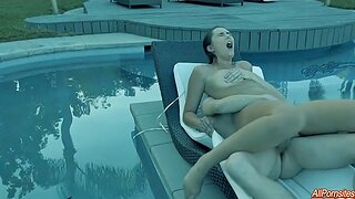 Anastasia Black enjoys while obtaining fucked overwrought the pool - HD