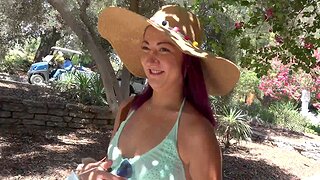Outdoors video be proper of Lily Adams giving aficionado and acquiring fucked in doggy